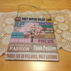 Post Office Positive Vibes Wall Hanging